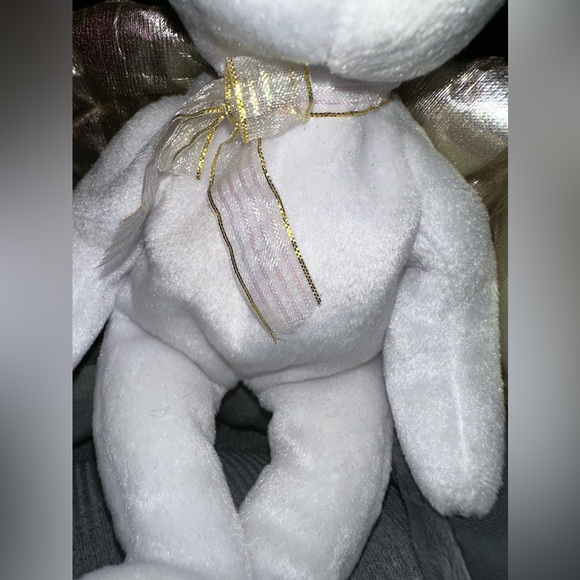 Ty Beanie Bear Halo 2 With Brown Nose Year 2000 Rare And Retired - Picture 7 of 10